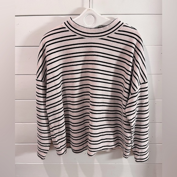 🩷 SANCTUARY – Textured Knit Striped Sweater 2X - Picture 1 of 8
